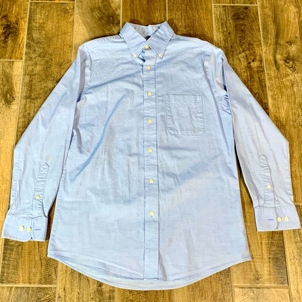 Blue Croft & Barrow True Comfort Slim Fit Dress Shirt: 15 1/2, 32/33